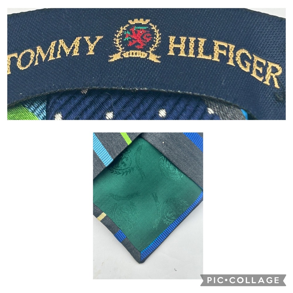 Tommy Hilfiger Upcycled Tie Necklace Blue Starfish Brooch Paparazzi Bracelet Set - Picture 3 of 13